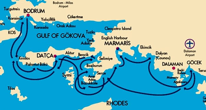 Bodrum Mavi Tur Rotaları